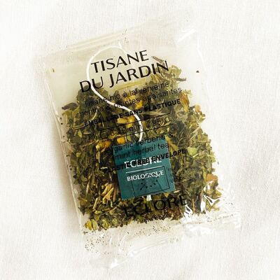 Té de hierbas orgánico de verbena, menta y plantas - 40 sobres individuales compostables