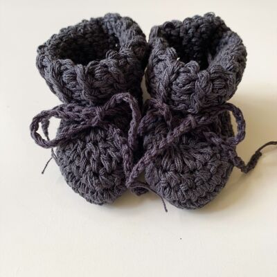 Organic cotton booties ink