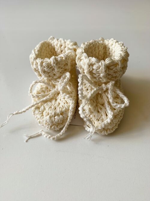 Organic cotton booties crm