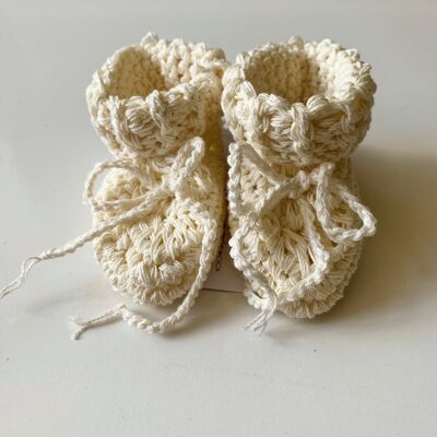 Organic cotton booties crm