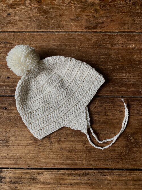 Organic cotton Acorn Bonnet crm