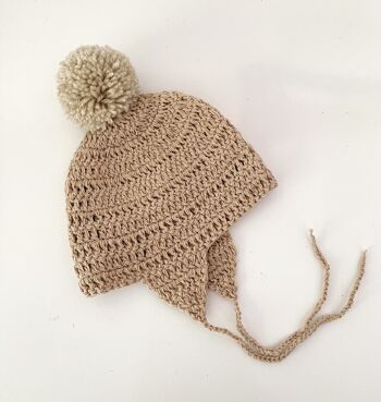 Coton bio Acorn Bonnet sable