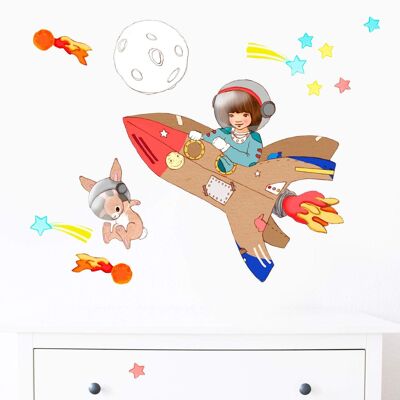 Stickers muraux aventure spatiale