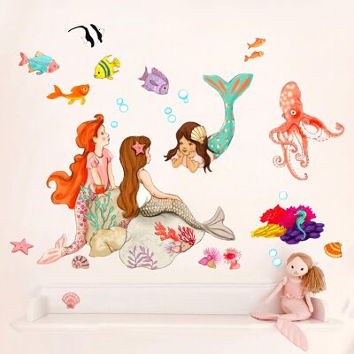 Stickers Muraux Sirènes - Moyen [Ajouter £20.00]