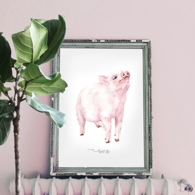 Piglet Print - A4 [Add £3.00]