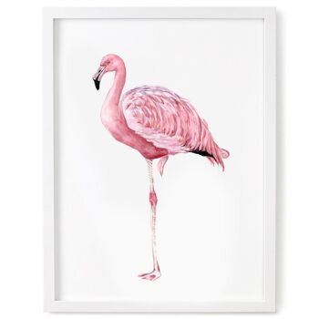 Flamingo Print - 8 x 10 pouces [Ajouter 3,00 £] 1