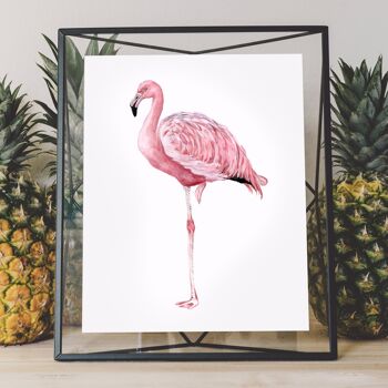 Flamingo Print - 8 x 10 pouces [Ajouter 3,00 £] 2