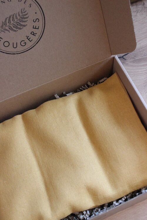 Moyenne bouillotte sèche en graines de lin - Lin jaune moutarde