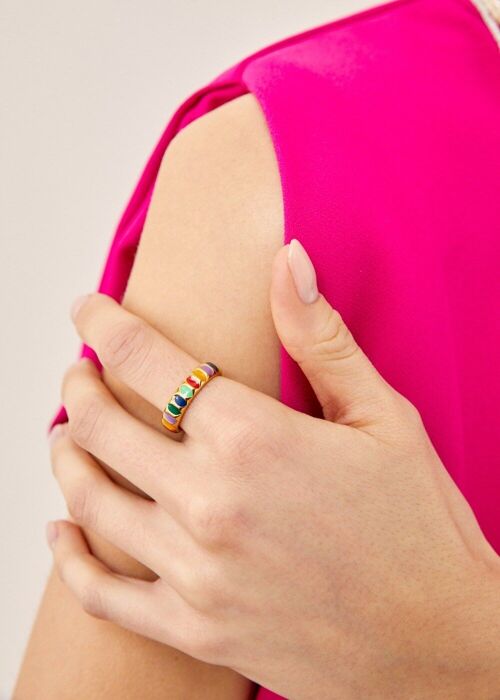 THIN COLORED ADJUSTABLE RING