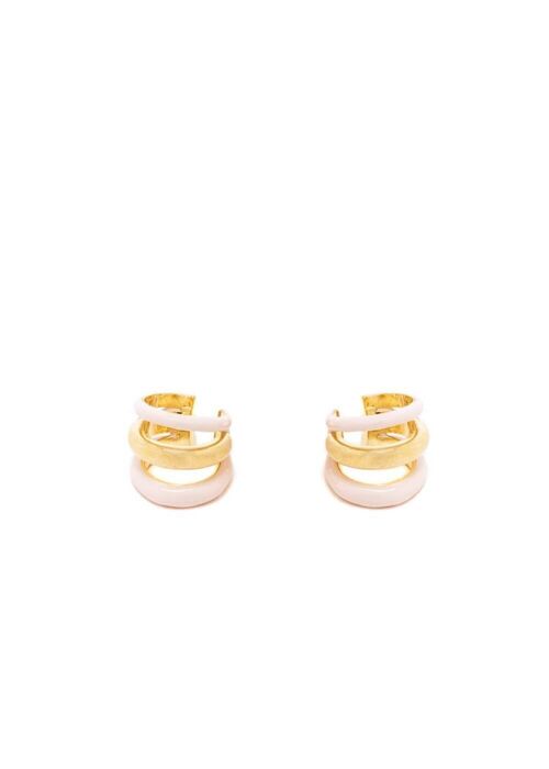 VALI EARCUFFS PINK 14KT GOLD PLATED