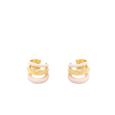 VALI EARCUFFS PINK 14KT GOLD PLATED