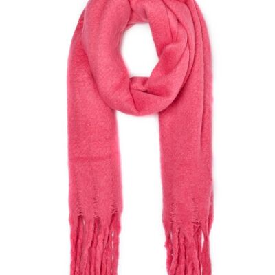 TONIA PINK OVERSIZED KNITTED SCARF