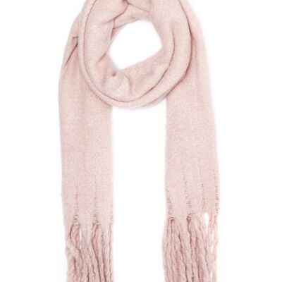 TONIA LIGHT PINK OVERSIZE KNITTED SCARF