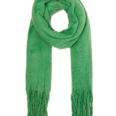 TONIA GREEN OVERSIZED KNITTED SCARF