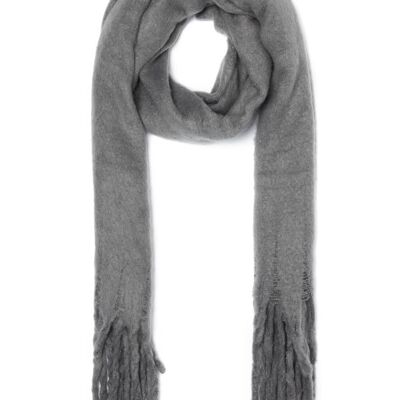 TONIA GRAY OVERSIZED KNITTED SCARF