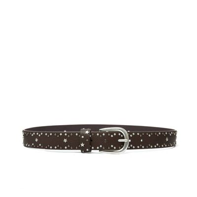 CEINTURE SONIA MARRON AVEC ÉTOILES II