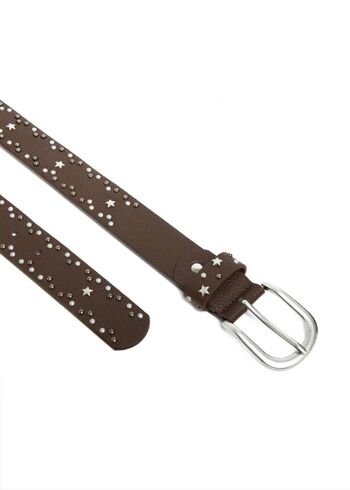 CEINTURE SONIA MARRON AVEC ÉTOILES II 2