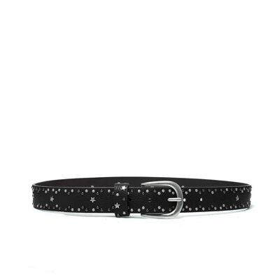 CEINTURE SONIA NOIRE AVEC ÉTOILES I