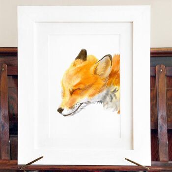 Impression de renard, Mama Fox - 5 x 7 pouces 3