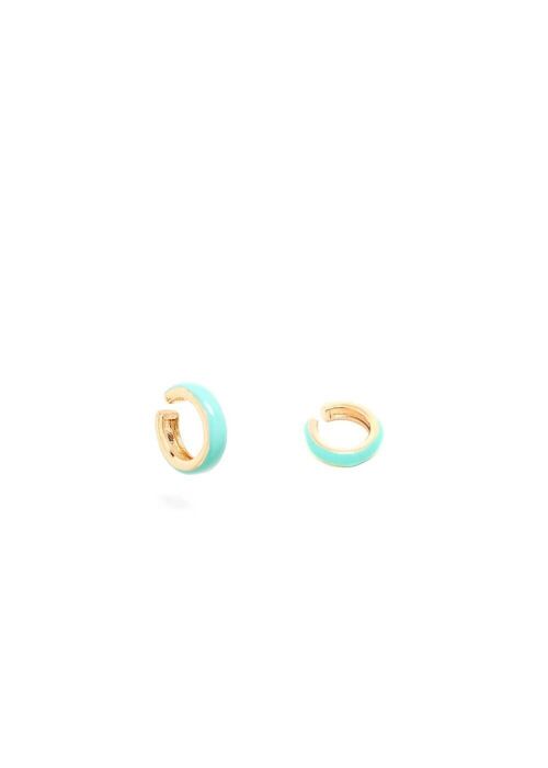 PALMA EARCUFF TOURQUOISE ENAMELLED EARRINGS