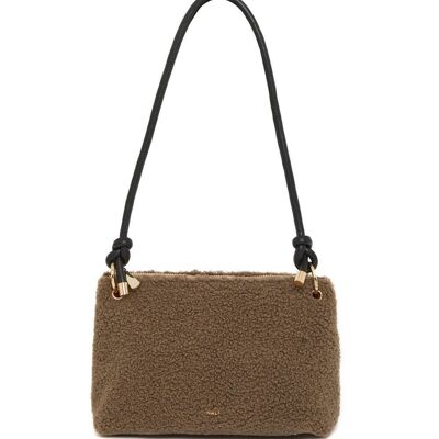 OLYMPE TEDDY SCHULTERTASCHE TAUPE