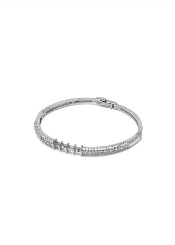 BRACELET MANCHETTE EN ARGENT AVEC ZIRCONS NINA 2