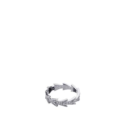 KORI SILVER THIN RING W/ ZIRCON