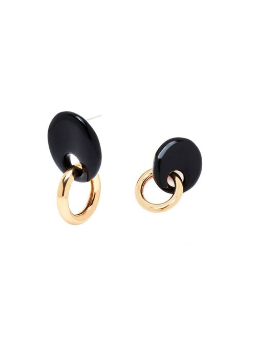 JOY BLACK RESIN EARRINGS