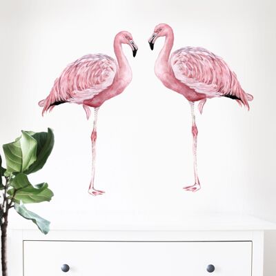 Flamingos Paar Wandaufkleber