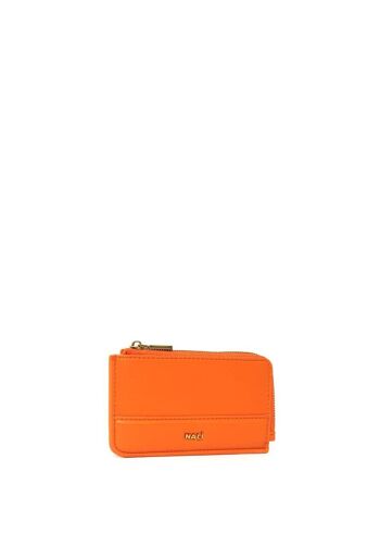 PORTEFEUILLE FLORA ZIP ORANGE 2