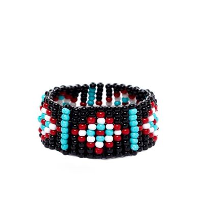 FIONA ELASTIC BRACELET BLACK BEADS