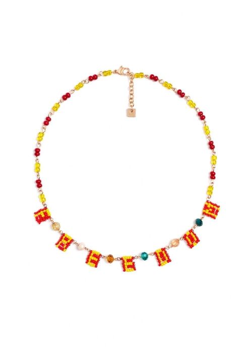 ERRI NECKLACE WITH YELLOW FREEDOM BEADS