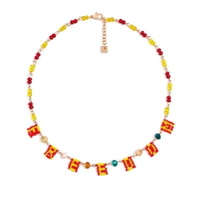 ERRI NECKLACE WITH YELLOW FREEDOM BEADS