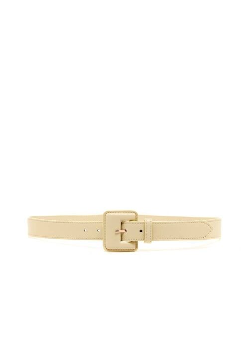 ELLE BELT WITH YELLOW SQUARE BUCKLE II