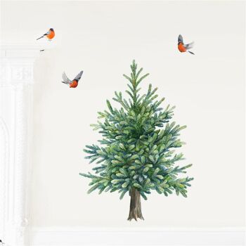 Décalcomanie murale arbre de Noël - Petit 3