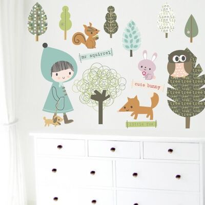 Cute Forest Wall Stickers - Small