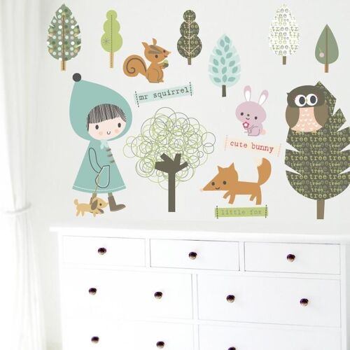 Cute Forest Wall Stickers - Medium [Add £20.00]