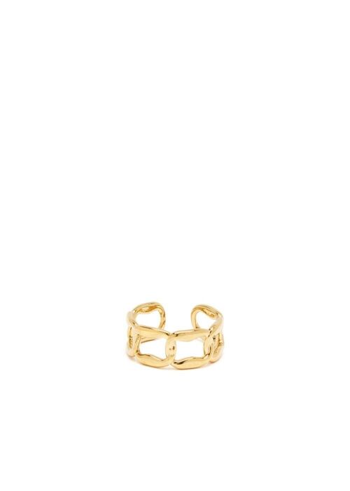 CHAIN RING 18K GOLD PLATED