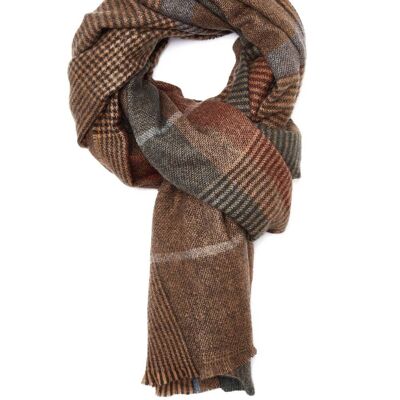 BROWN PRINCE OF WALES SCARF