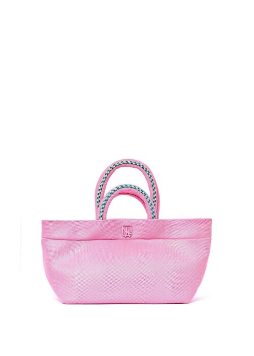 BRENDA LARGE SHOULDER BAG IN PINK MESH