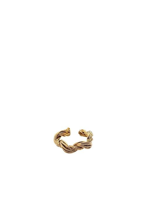 BRAIDED RING 18K GOLD PLATED