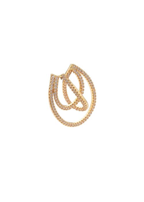 BRAIDED EARCUFF 18K GOLD PLATED