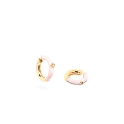 PENDIENTES ARO BIBI EARCUFF ROSA