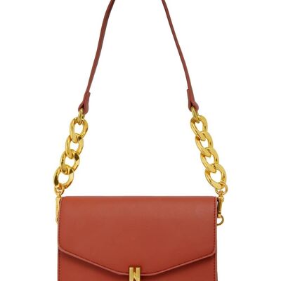 BOLSO DE HOMBRO AURORE TERRACOTA