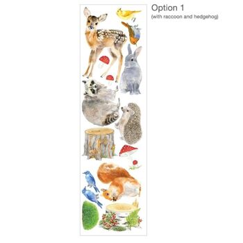 Stickers muraux Arbres et animaux des bois - Moyen - Option 3 3
