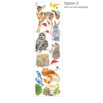 Stickers muraux Arbres et animaux des bois - Moyen - Option 3 4