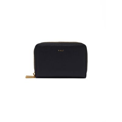 ANIA BLACK DOUBLE ZIP WALLET