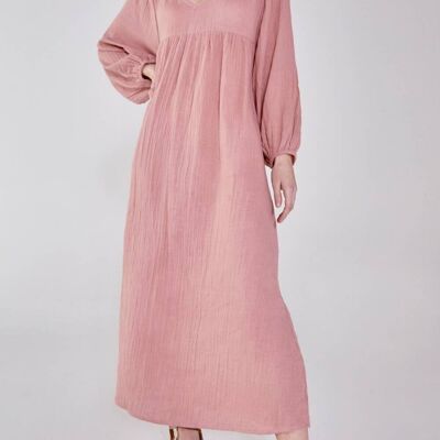 ALEX LONG DRESS BRICK