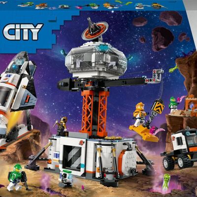 LEGO 60434 - Stazione Spaziale e Città Base di Lancio