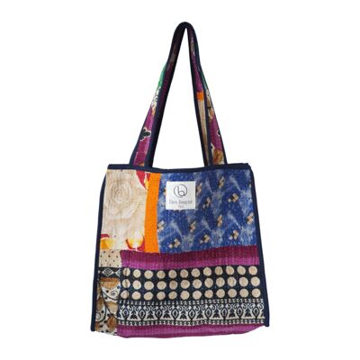 Tote bag en kantha N°312